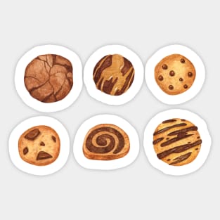 Cookies with chocolate Sticker